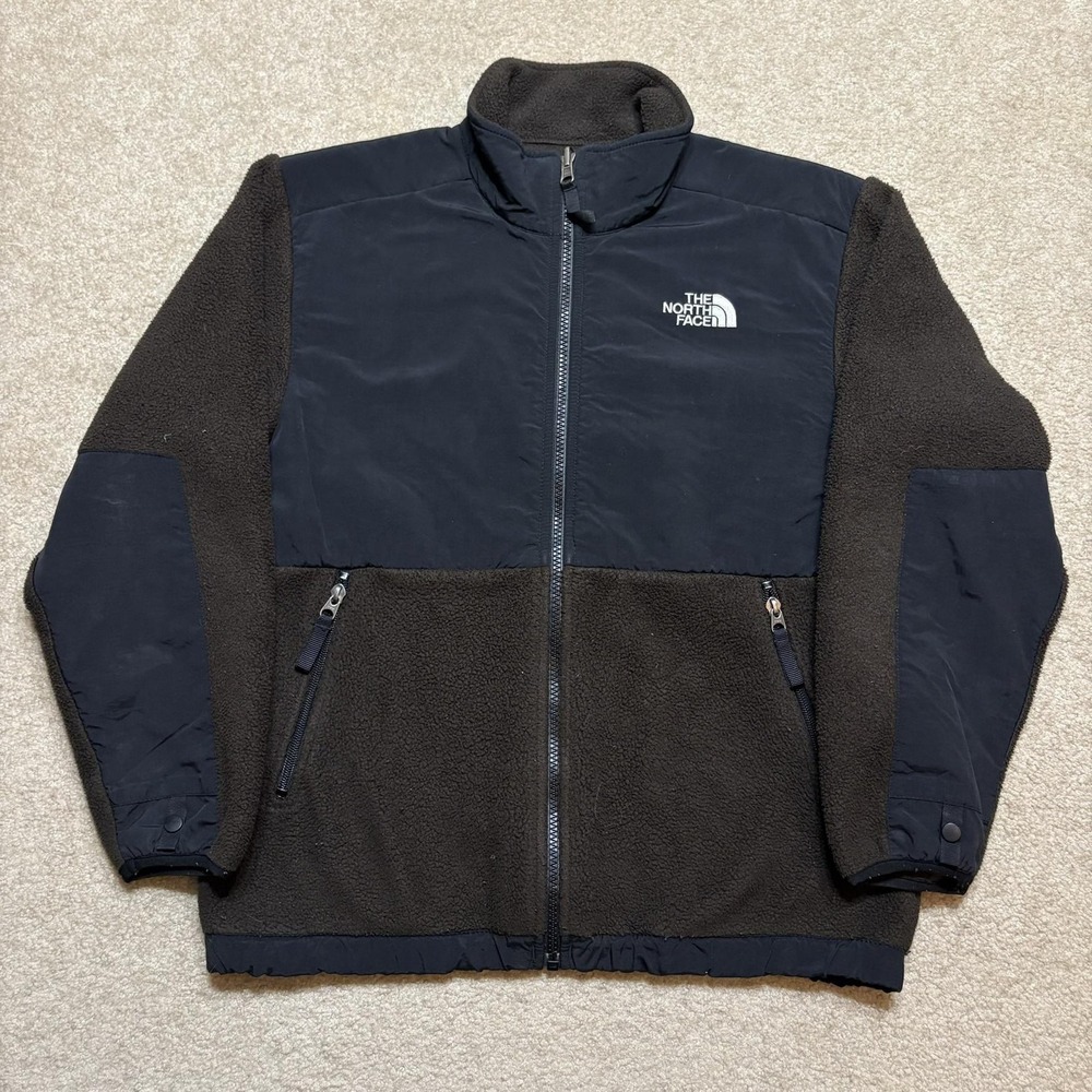 The North Face Denali Jacket Boys Large 14/16 Brown Fleece Full Zip Polartec